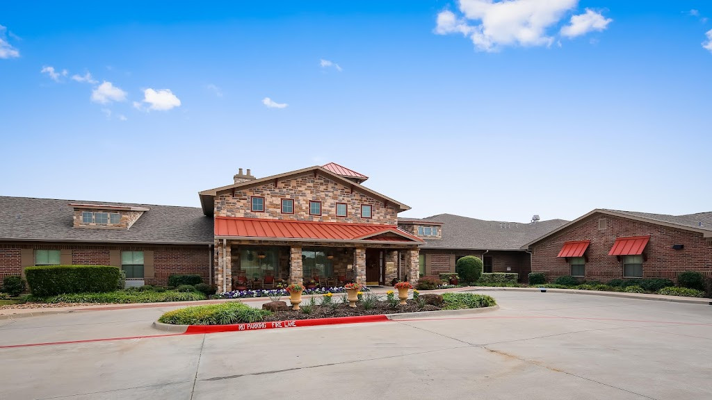 the front entrance to the senior care center