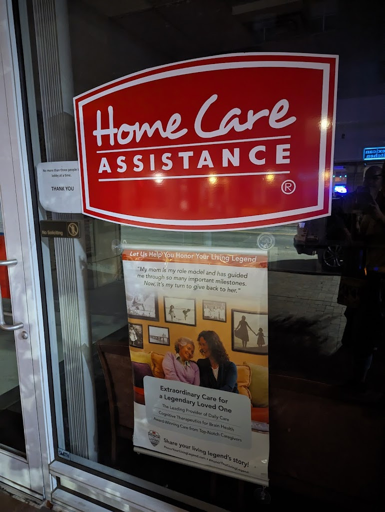 a sign that says home care assistance